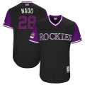 Wholesale Cheap Rockies #28 Nolan Arenado Black 