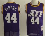 Wholesale Cheap Utah Jazz #44 Pistol Pete Maravich Purple Swingman Throwback Jersey