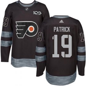 Wholesale Cheap Adidas Flyers #19 Nolan Patrick Black 1917-2017 100th Anniversary Stitched NHL Jersey