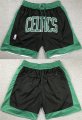 Men's Boston Celtics Black Shorts (Run Small)