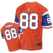 Wholesale Cheap Nike Broncos #88 Demaryius Thomas Orange Throwback Men's Stitched NFL Elite Jersey