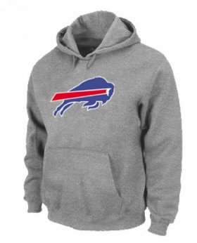 Wholesale Cheap Buffalo Bills Logo Pullover Hoodie Grey