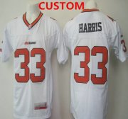 Cheap Men's CFL BC Lions Custom White Jersey