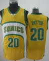 Wholesale Cheap Seattle Supersonics #20 Gary Payton 1994-95 Yellow Swingman Jersey