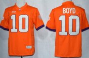 Wholesale Cheap Clemson Tigers #10 Tajh Boyd 2013 Orange Limited Jersey