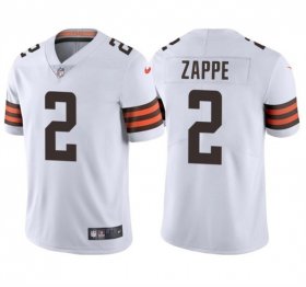 Cheap Men\'s Cleveland Browns #2 Bailey Zappe White Vapor Limited Stitched Football Jersey