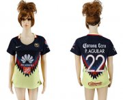 Wholesale Cheap Women's America #22 P.Aguilar Home Soccer Club Jersey