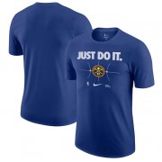 Cheap Men's Denver Nuggets Blue Just Do It T-Shirt