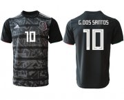 Wholesale Cheap Mexico #10 G.Dos Santos Black Soccer Country Jersey