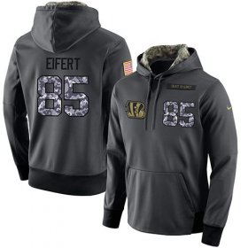 Wholesale Cheap NFL Men\'s Nike Cincinnati Bengals #85 Tyler Eifert Stitched Black Anthracite Salute to Service Player Performance Hoodie