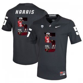 Wholesale Cheap Washington State Cougars 5 Travell Harris Black Fashion College Football Jersey