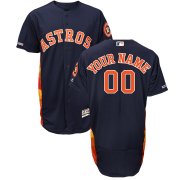 Wholesale Cheap Houston Astros Majestic Alternate Authentic Collection Flex Base Custom Jersey Navy