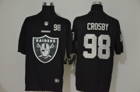 Wholesale Cheap Men\'s Las Vegas Raiders #98 Maxx Crosby Black 2020 Big Logo Number Vapor Untouchable Stitched NFL Nike Fashion Limited Jersey