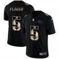 Wholesale Cheap Denver Broncos #5 Joe Flacco Carbon Black Vapor Statue Of Liberty Limited NFL Jersey