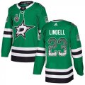 Wholesale Cheap Adidas Stars #23 Esa Lindell Green Home Authentic Drift Fashion 2020 Stanley Cup Final Stitched NHL Jersey