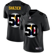 Wholesale Cheap Pittsburgh Steelers #50 Ryan Shazier Men's Nike Team Logo Dual Overlap Limited NFL Jersey Black