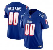 Wholesale Cheap Men's New England Patriots Active Player Custom Blue 2023 F.U.S.E. Throwback Limited Football Stitched Jersey