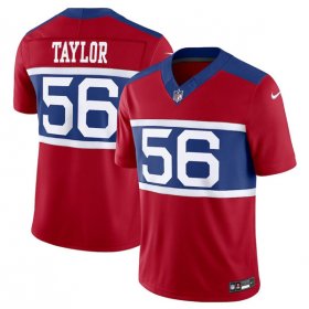 Wholesale Cheap Men\'s New York Giants #56 Lawrence Taylor Century Red Alternate Vapor F.U.S.E. Limited Football Stitched Jersey