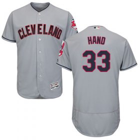 Wholesale Cheap Indians #33 Brad Hand Grey Flexbase Authentic Collection Stitched MLB Jersey