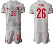 Wholesale Cheap Men 2020-2021 European Cup Spain away white 26 Adidas Soccer Jersey