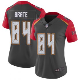 Wholesale Cheap Nike Buccaneers #84 Cameron Brate Gray Women\'s Stitched NFL Limited Inverted Legend Jersey