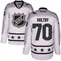 Wholesale Cheap Capitals #70 Braden Holtby White 2017 All-Star Metropolitan Division Stitched Youth NHL Jersey