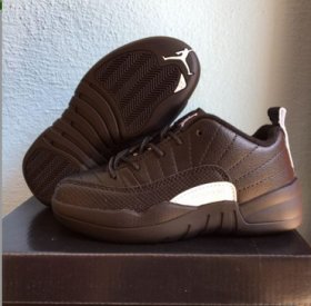 Wholesale Cheap Kids Air Jordan 12(XII) Retro Shoes Mocha/Tweed