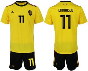 Wholesale Cheap Belgium #11 Carrasco Away Soccer Country Jersey