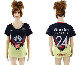 Wholesale Cheap Women\'s America #24 O.Peralta Home Soccer Club Jersey