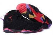 Wholesale Cheap Air Jordan 7 Raptors Size 14 15 16 Black/True Red-Purple