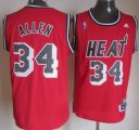 Wholesale Cheap Miami Heat #34 Ray Allen ABA Hardwood Classics Swingman Red Jersey