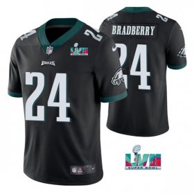 Wholesale Cheap Men\'s Philadelphia Eagles #24 James Bradberry Black Super Bowl LVII Vapor Untouchable Limited Stitched Jersey