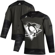 Wholesale Cheap Pittsburgh Penguins Adidas 2019 Veterans Day Authentic Practice NHL Jersey Camo