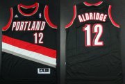 Wholesale Cheap Portland Trail Blazers #12 LaMarcus Aldridge Revolution 30 Swingman Black Jersey