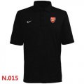 Wholesale Cheap Nike Arsenal FC Textured Solid Performance Polo Black