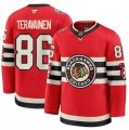 Cheap Men's Chicago Blackhawks #86 Teuvo Teravainen Red 2024-25 Winter Classic Stitched Hockey Jersey