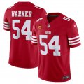 Men's San Francisco 49ers #54 Fred Warner Red 2024 F.U.S.E. With 4-Star C Patch Vapor Untouchable Limited Football Stitched Jersey