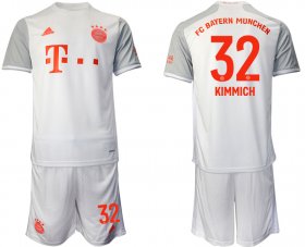 Wholesale Cheap Men 2020-2021 club Bayern Munchen away 32 white Soccer Jerseys