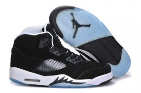 Wholesale Cheap Air Jordan 5 OREO Releases Shoes Black/Cool Grey-White