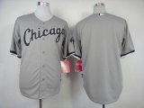 Wholesale Cheap White Sox Blank Grey Cool Base Stitched MLB Jersey