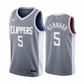 Wholesale Cheap Los Angeles Clippers #5 Luke Kennard Gray NBA Swingman 2020-21 Earned Edition Jersey