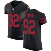 Wholesale Cheap Nike 49ers #92 Kerry Hyder Black Alternate Men's Stitched NFL New Elite Jersey