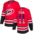 Wholesale Cheap Adidas Hurricanes #11 Jordan Staal Red Home Authentic USA Flag Stitched Youth NHL Jersey