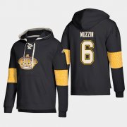 Wholesale Cheap Los Angeles Kings #6 Jake Muzzin Black adidas Lace-Up Pullover Hoodie