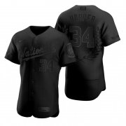 Wholesale Cheap Men's Washington Nationals #34 Bryce Harper Black Nike Flexbase Fashion Jersey