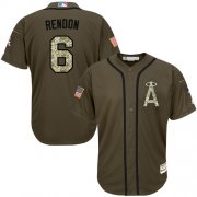 Wholesale Cheap Angels #6 Anthony Rendon Green Salute to Service Stitched Youth MLB Jersey