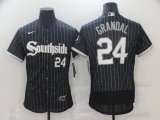 Wholesale Cheap Men Chicago White Sox 24 Grandal City Edition Black Elite Nike 2021 MLB Jersey