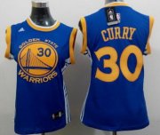 Wholesale Cheap Golden State Warriors #30 Stephen Curry 2014 New Blue Womens Jersey