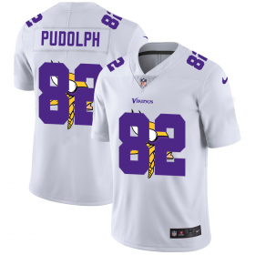 Wholesale Cheap Minnesota Vikings #82 Kyle Rudolph White Men\'s Nike Team Logo Dual Overlap Limited NFL Jersey