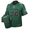 Wholesale Cheap Nike Jets #92 Leonard Williams Green Team Color Men's Stitched NFL Elite Drift Fashion Jersey